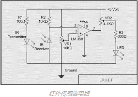 紅外傳感器電路可用于發(fā)射和檢測紅外光？(圖2)