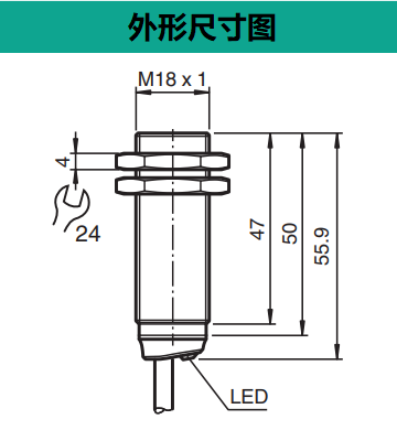 電感式傳感器NBB8-18GM50-E0(圖2)