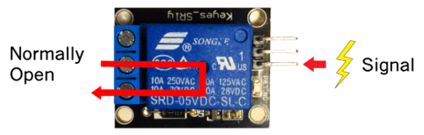 5V繼電器端子和引腳如何工作，常開(kāi)和常閉繼電器的信號(hào)電流方式(圖2)