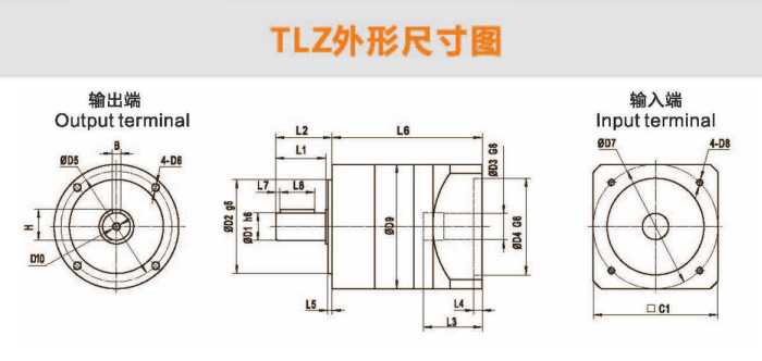 行星減速機(jī)TBZ60/TLZ60-L1-10-S2-P2(TBZ/TLZ)系列(圖8)