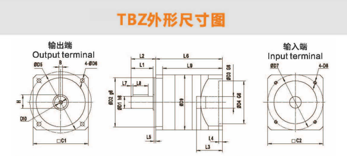 行星減速機(jī)TBZ60/TLZ60-L1-10-S2-P2(TBZ/TLZ)系列(圖7)