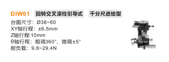 微分頭驅(qū)動型DIWO1手動位移滑臺(圖2)
